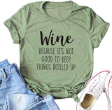 Women Wine T-Shirt Graphic Shirt