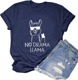 Women No Drama Llama T-Shirt