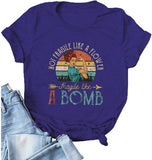 Les femmes ne sont pas fragiles comme une fleur Fragile comme une bombe T-shirt graphique