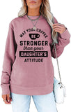 Damen Sweatshirt mit V-Ausschnitt