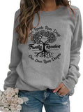 Sweat-shirt de réunion de famille pour femmes, chemise d'arbre généalogique profond
