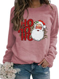 Sweat-shirt Vintage Santa pour femmes, chemise Ho Ho Ho joyeux noël