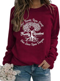 Sweat-shirt de réunion de famille pour femmes, chemise d'arbre généalogique profond