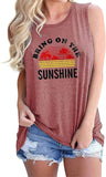 Women Bring On The Sunshine Tank Top Women Sunshine Graphic Shirt