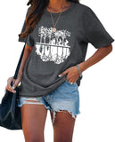 Women Campus T-Shirt Green Years Good Times Tee Tops