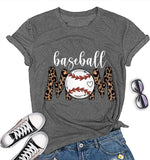 T-shirt de maman de baseball, chemise de maman de baseball pour femmes, chemise fantaisie