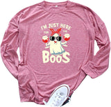 Halloween Beer Shirt Women I'm Just Here for The Boos Blouse