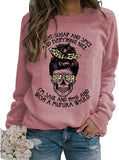 Women Skeleton Halloween Shirt I Am Not Sugar and Spice and Everything Nice Sweatshirt