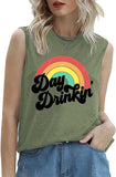 Day Drinkin' Vintage Rainbow Tank Damen Lustiges Sommershirt