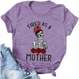 Fatigué comme un T-shirt de mère pour la chemise de vie de maman