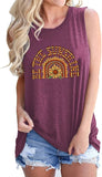 Débardeur Be The Sunshine pour femme, chemise tournesol