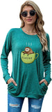 Sloth Shirt for Women Funny Sloth Coffee Blouse with Pockets