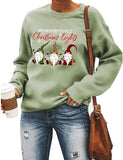 Women My Favorite Color is Lights Sweatshirt Long Sleeve Santa Sweatshirt Christmas Shirt