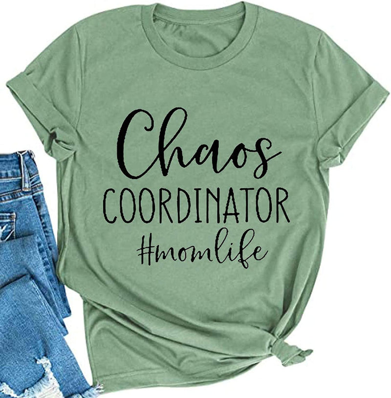 Frauen Chaos Koordinator Mom Leben T-Shirt Chaos Koordinator Shirt