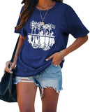 Women Campus T-Shirt Green Years Good Times Tee Tops