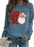 Sweat-shirt Vintage Santa pour femmes, chemise Ho Ho Ho joyeux noël