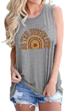 Débardeur Be The Sunshine pour femme, chemise tournesol