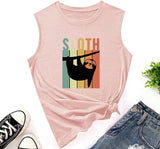 Débardeur paresseux rétro Vintage pour femmes, t-shirt graphique paresseux tendance