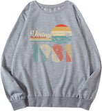 Vintage 1981 Sweatshirt 40 Years Old Birthday Gift Long Sleeve Shirt for Women