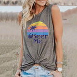 Chemise Beer Me pour femmes, débardeur graphique pour femmes