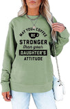Damen Sweatshirt mit V-Ausschnitt