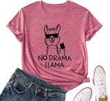 Women No Drama Llama T-Shirt