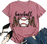 T-shirt de maman de baseball, chemise de maman de baseball pour femmes, chemise fantaisie
