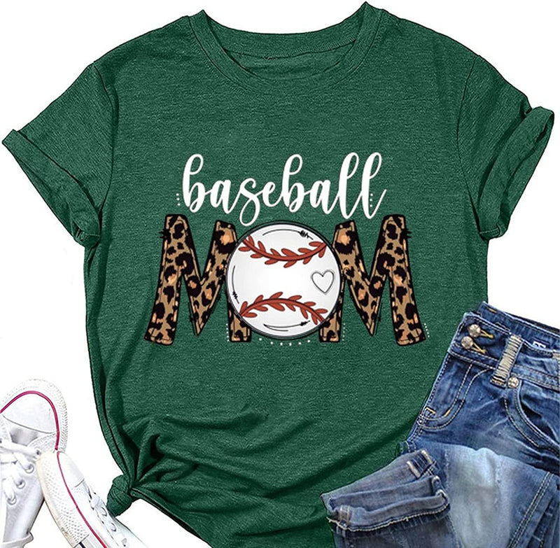 Baseball Mom T-Shirt Baseball Mom Shirt für Frauen Neuheit Shirt