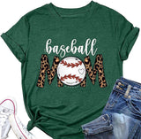 T-shirt de maman de baseball, chemise de maman de baseball pour femmes, chemise fantaisie
