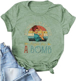 Les femmes ne sont pas fragiles comme une fleur Fragile comme une bombe T-shirt graphique