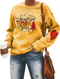 Women Christmas Shirts It's The Most Wonderful Time of The Year Long Sleeve Sweatshirt