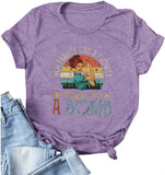 Les femmes ne sont pas fragiles comme une fleur Fragile comme une bombe T-shirt graphique