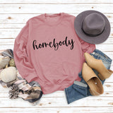 Home Body Round Neck Fashion Autumn and Winter Long-sleeved Loose Large Size Ladies Sweater