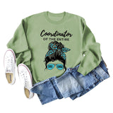 Coordinator of The Entire Letter Printing Fashion Long Sleeve Sweater