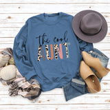 The Cool Aunt Letters Personality Round Neck Women's Sweatshirt Long Sleeve Bottoming
