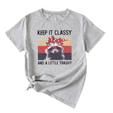 Damen Top Keep It Classy and A Little Kurzarm-T-Shirt