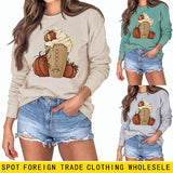 Women's Round Neck Bottoming In Autumn and Winter, Long Sleeved, Large Sweater Women