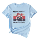 Damen Top Keep It Classy and A Little Kurzarm-T-Shirt