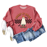 STOCK CREEP IT REAL GHOST BAT NEW CREWNECK LONG-SLEEVED PLUS-SIZE SWEATSHIRT