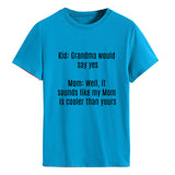 Kid Grand Could T-shirt à manches courtes et col rond pour femme