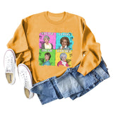 Savage Classy Bougie Loose Oversize Long-sleeved Printed Sweatshirt