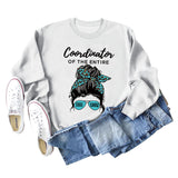 Coordinator of The Entire Letter Printing Fashion Long Sleeve Sweater