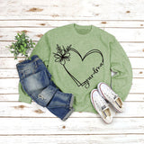 Turtleneck Jacket Long Sleeve Grandma Printed Loose Sweater