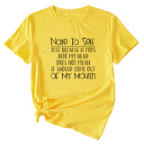 The Letter Note To Self Damen T-Shirt, lässig, lockere Passform, kurze Ärmel