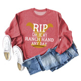 RIP CAN BE MY RANCH HAND Bottoming Long Sleeve Sweater Girl