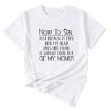 The Letter Note To Self Damen T-Shirt, lässig, lockere Passform, kurze Ärmel