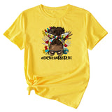 SOCIALWORKERLIFE Funny Pattern New Round Neck Short Sleeve T-Shirt