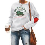 GRISWOLD'S Letter Print Arm Love Sweatshirt Top