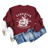 SANDERSON BED Letters Round Neck Bottoming Long-sleeved Women's Sweatshirt