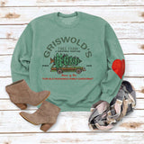 GRISWOLD'S Letter Print Arm Love Sweatshirt Top